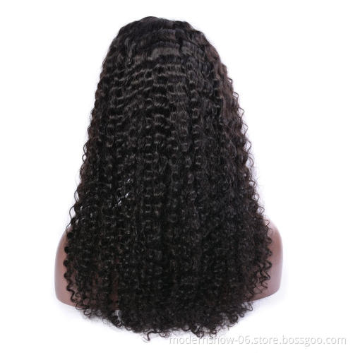 100 Cuticle Aligned Hair Lace Wig,Curly Wave 360 Degree Lace Frontal Wigs Human Hair